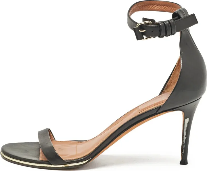 85mm Leather Ankle-Strap Sandals