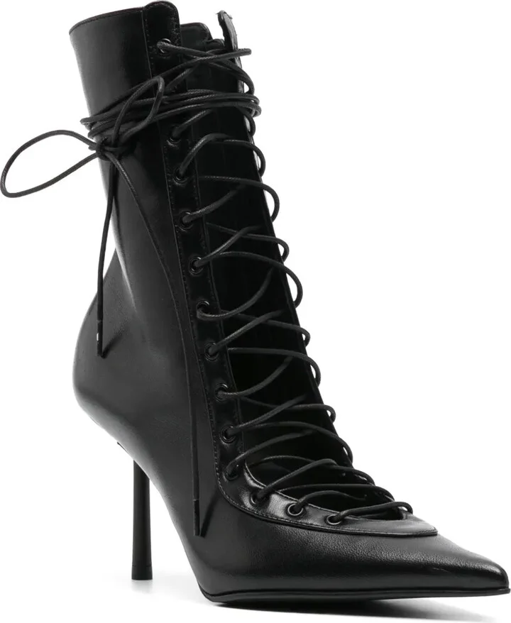 85mm Leather Boots - Image 2