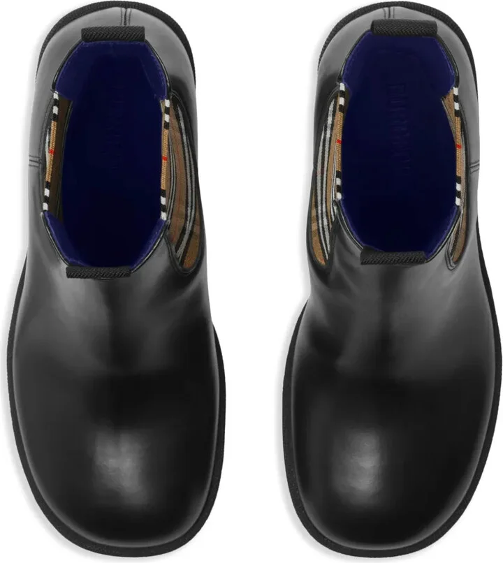 85mm leather Chelsea boots - Image 5