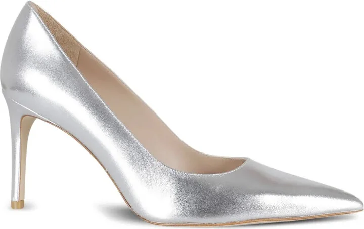 85mm Leather Heeled Pumps - Image 2