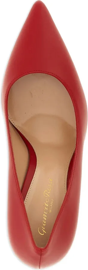 85mm Leather Heeled Pumps - Image 4