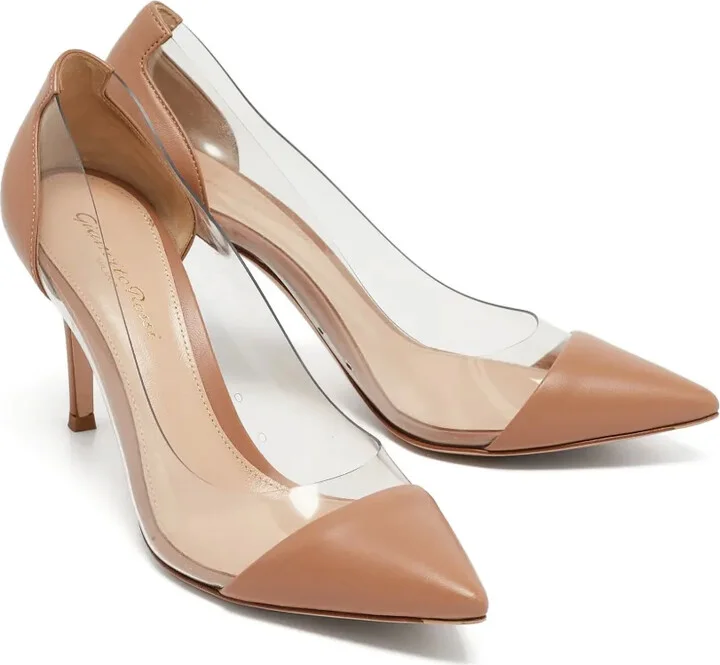 85mm Leather Heeled Pumps - Image 2