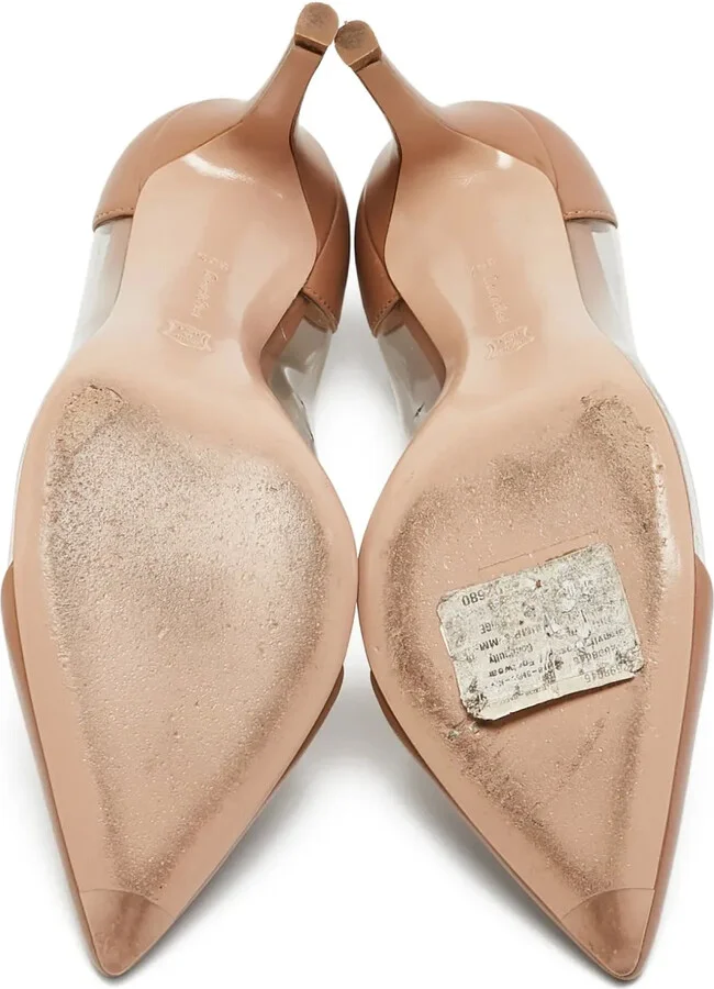 85mm Leather Heeled Pumps - Image 5