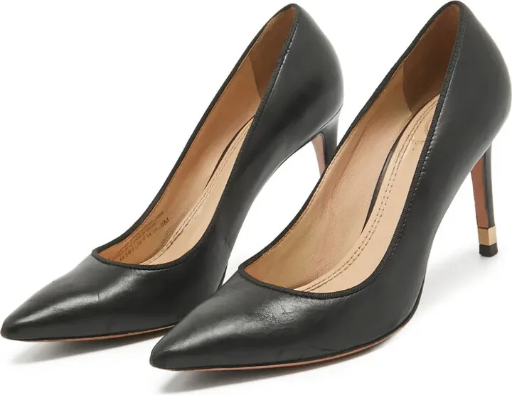 85mm Leather Heeled Pumps - Image 2