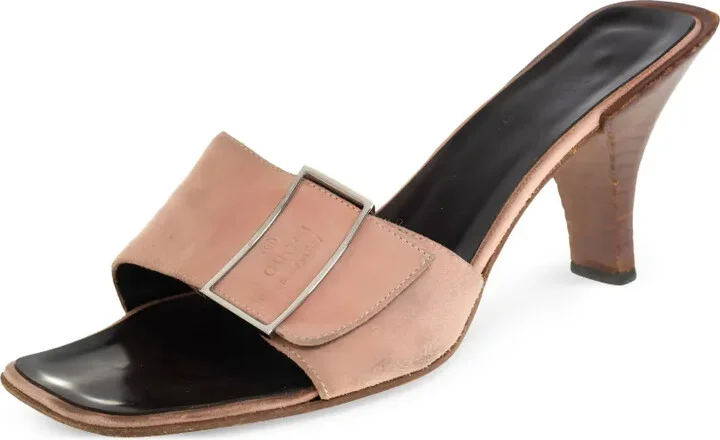 85mm Leather Heeled Sandals - Image 2