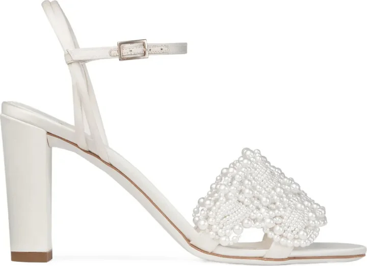 85mm Leather Heeled Sandals