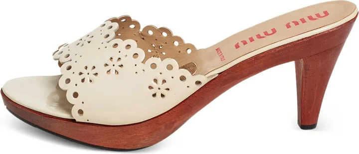 85mm Leather Mule Sandals