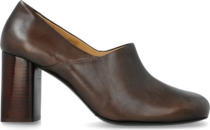 85mm Leather Pumps