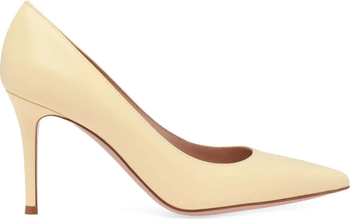 85mm Leather Pumps