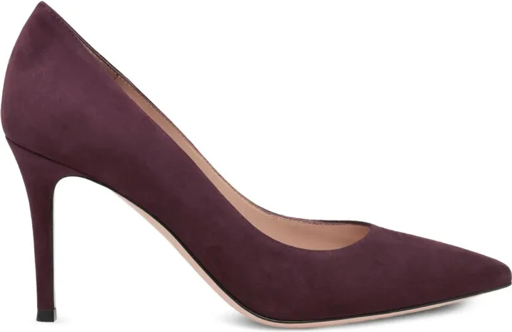85mm Leather Pumps