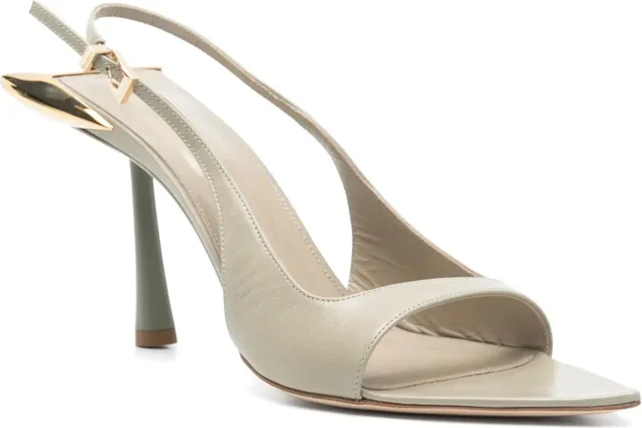 85mm Leather Sandals - Image 2