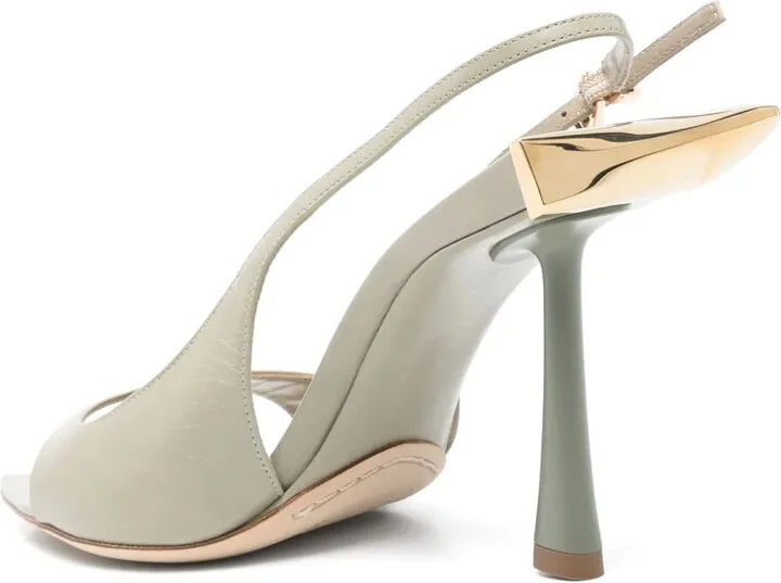 85mm Leather Sandals - Image 3