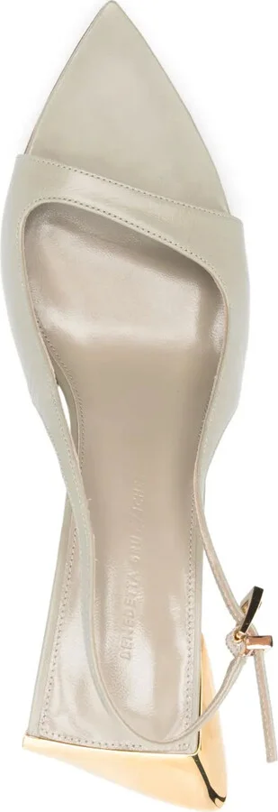85mm Leather Sandals - Image 4