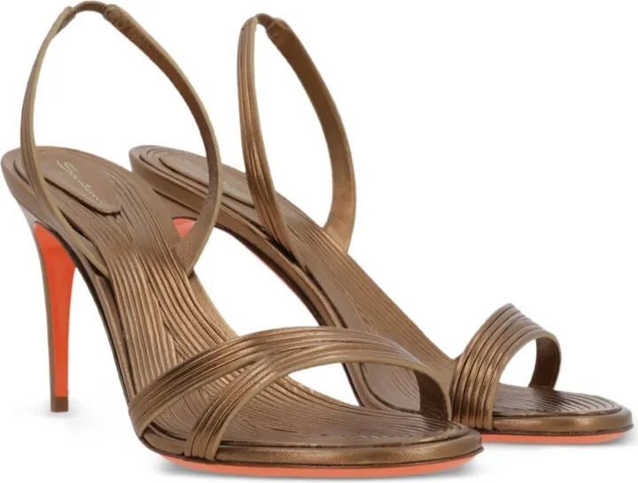 85mm Leather Sandals - Image 2