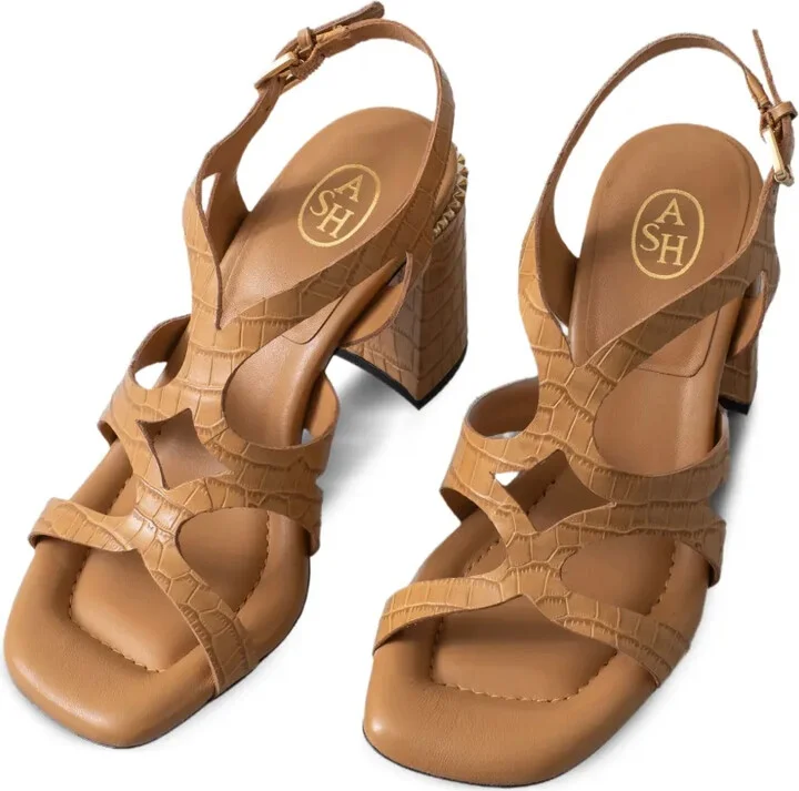 85mm Leather Sandals - Image 4