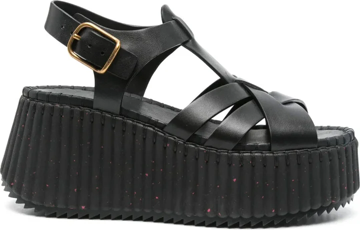 85mm Leather Sandals