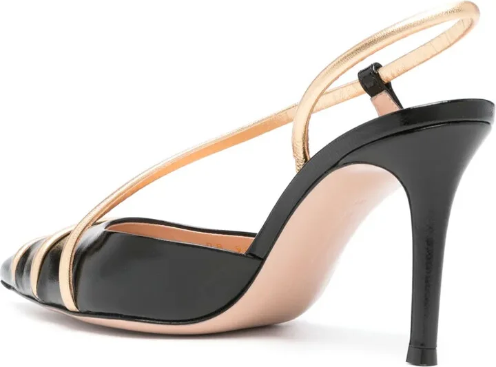85mm Leather Slingback Pumps - Image 3