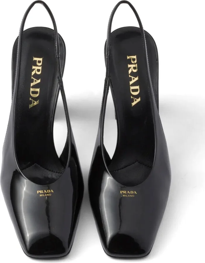 85mm Leather Slingback Pumps - Image 4