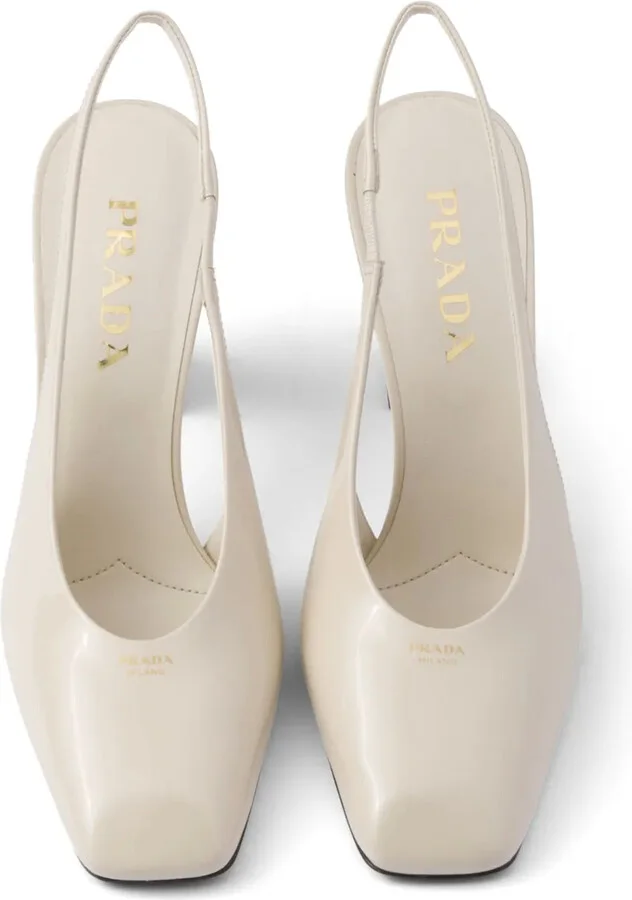 85mm Leather Slingback Pumps - Image 4