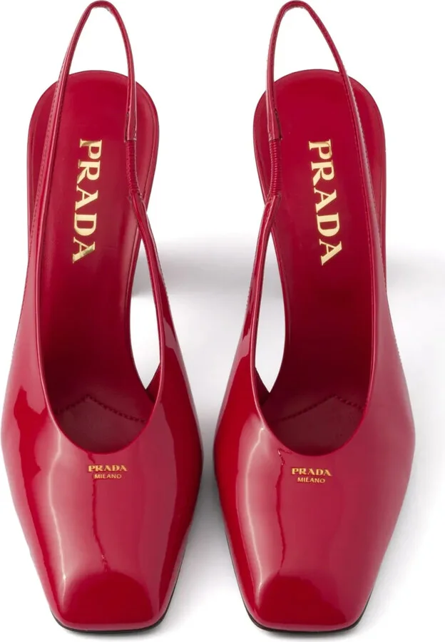 85mm Leather Slingback Pumps - Image 4