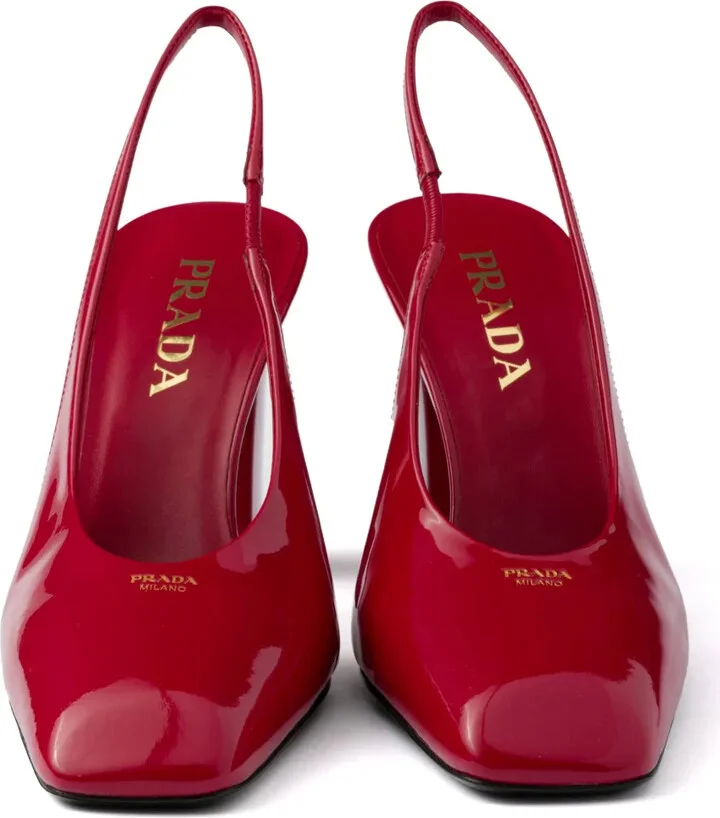 85mm Leather Slingback Pumps - Image 5