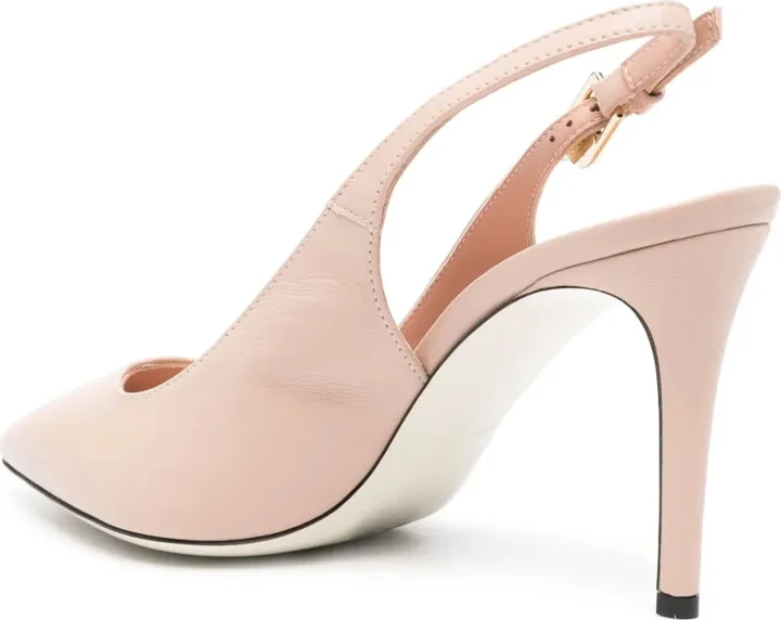 85mm Leather Slingback Pumps - Image 3