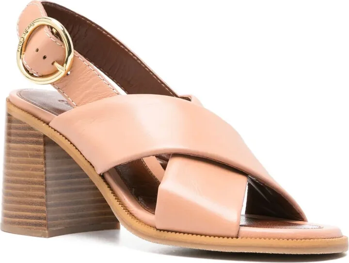 85mm Logo-Buckle Leather Sandals - Image 2