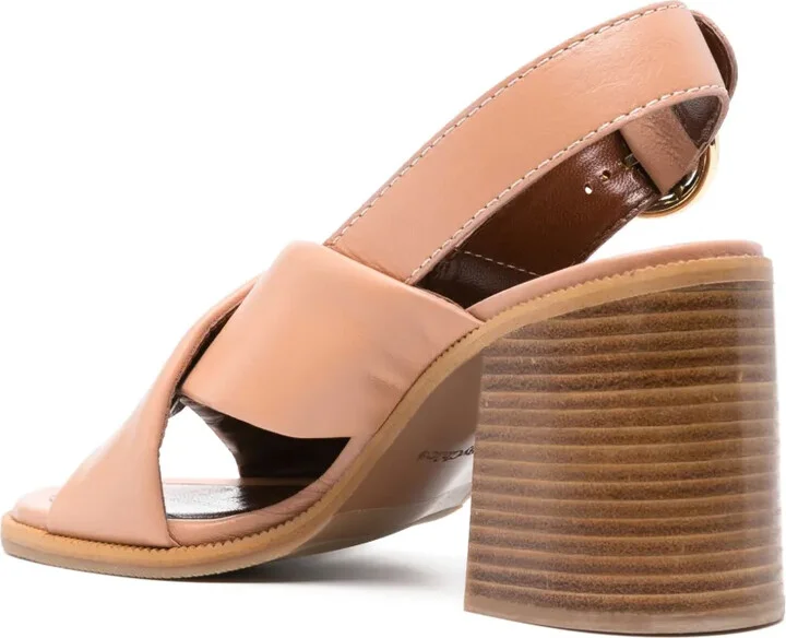 85mm Logo-Buckle Leather Sandals - Image 3