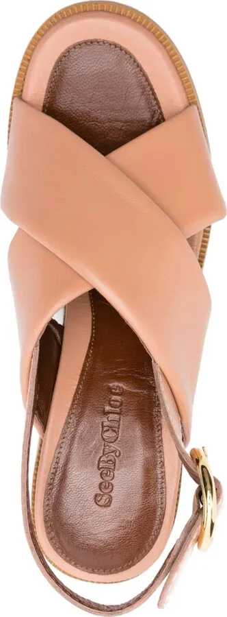 85mm Logo-Buckle Leather Sandals - Image 4