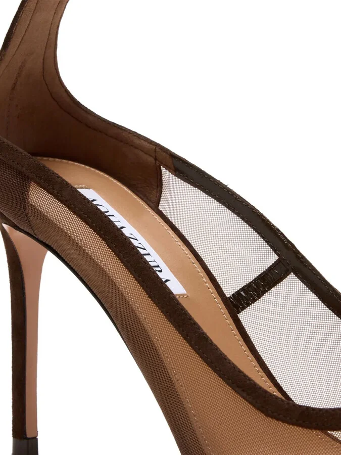 85mm Love Affair ankle-strap mesh pumps - Image 3