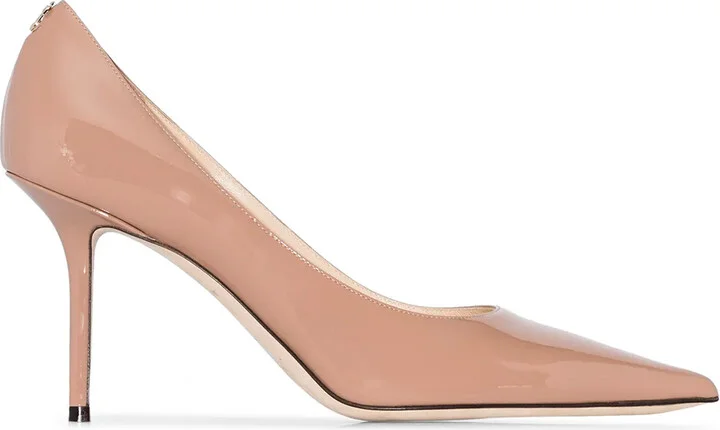 85mm Love patent leather pumps