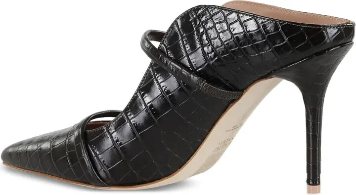85mm Maureen crocodile-effect pointed-toe mules - Image 3