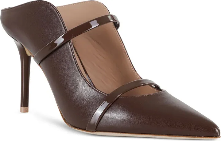 85mm Maureen patent-leather stiletto mules - Image 2