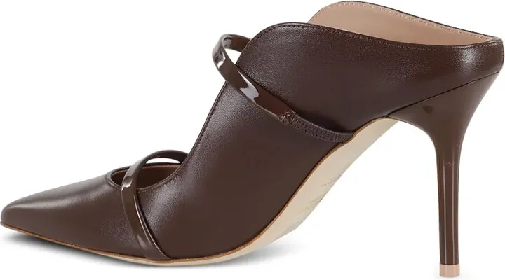 85mm Maureen patent-leather stiletto mules - Image 3