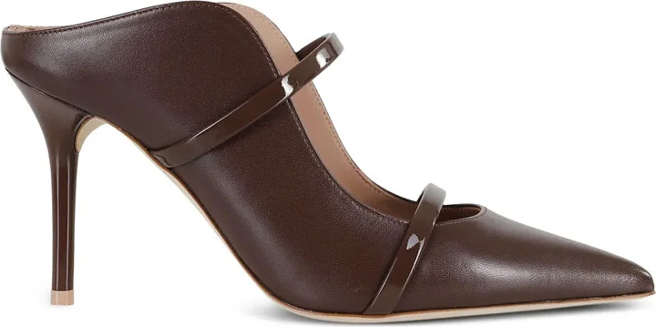 85mm Maureen patent-leather stiletto mules