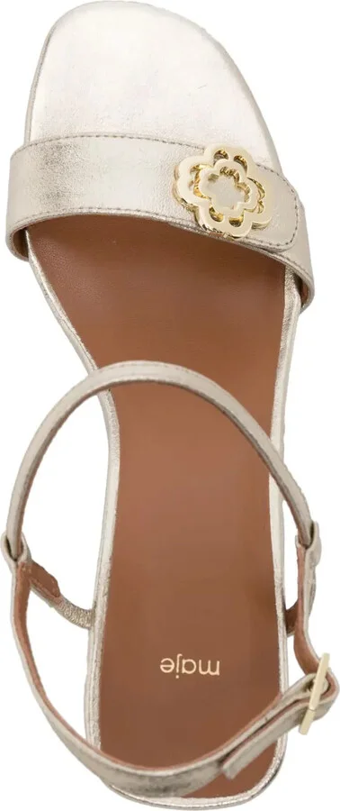85mm Metallic Leather Sandals - Image 4