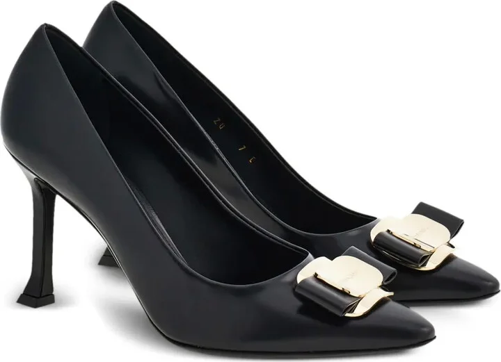 85mm New Vara leather pumps - Image 2