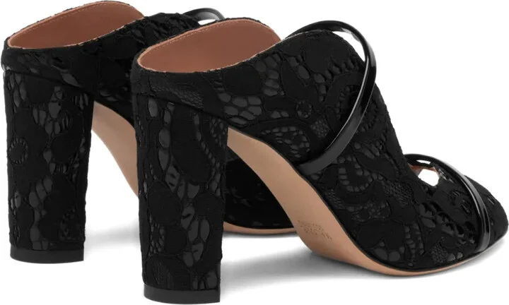 85mm Norah lace-fabric heeled sandals - Image 4