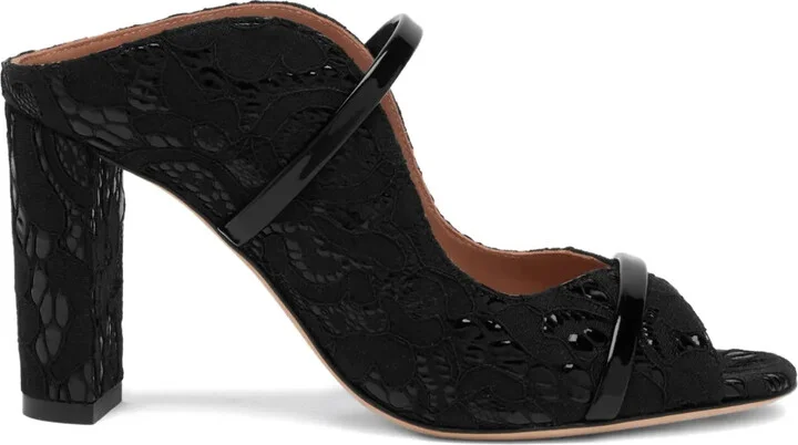 85mm Norah lace-fabric heeled sandals