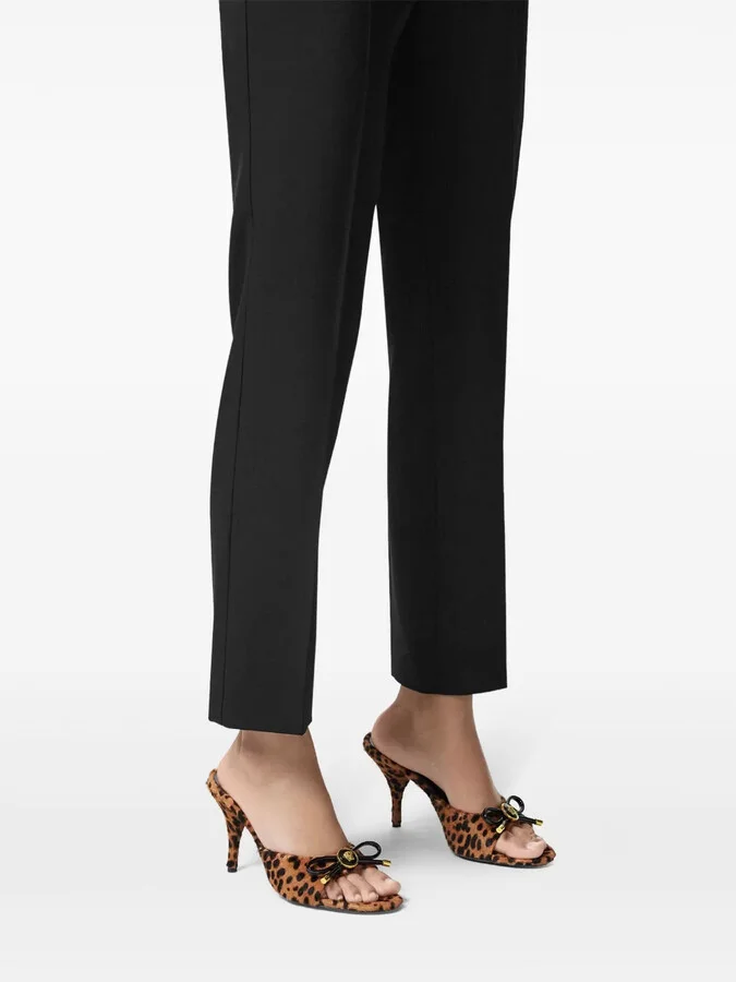 85mm Opera Bow leopard-print mules - Image 5