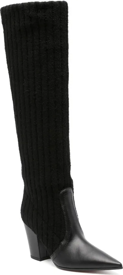 85mm Panelled-Design Boots - Image 2