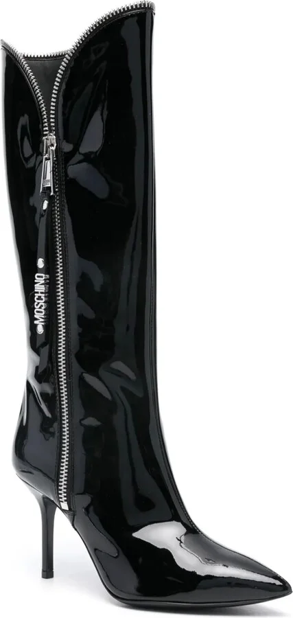 85mm Patent-Leather Boots - Image 2
