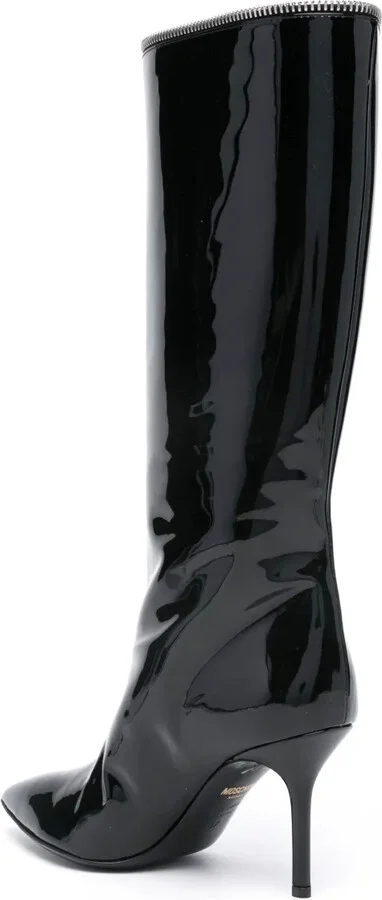 85mm Patent-Leather Boots - Image 3