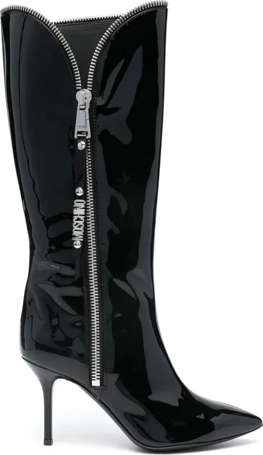 85mm Patent-Leather Boots