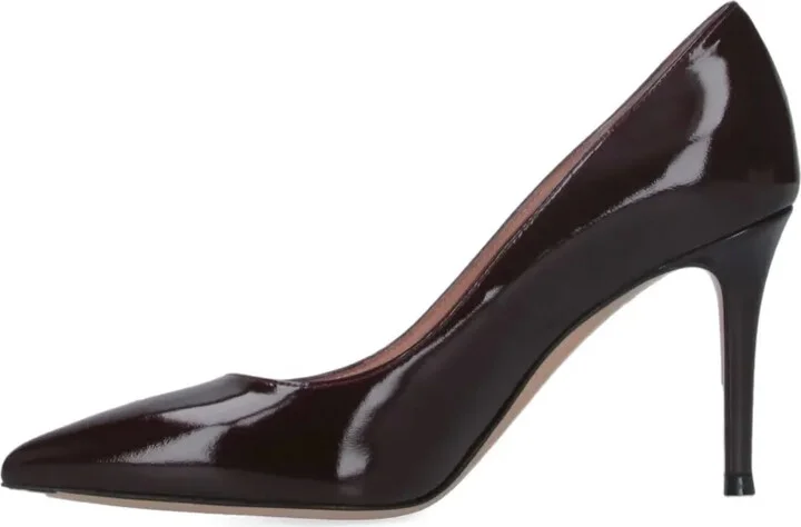 85mm Patent Leather Pointed-Toe Pumps - Image 4