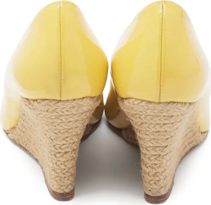 85mm Patent-Leather Wedge Espadrilles - Image 4