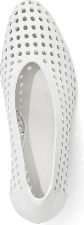 85mm Perforated Leather Pumps - Image 4