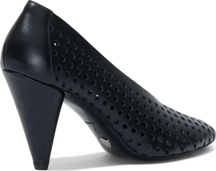 85mm Perforated Leather Pumps - Image 3