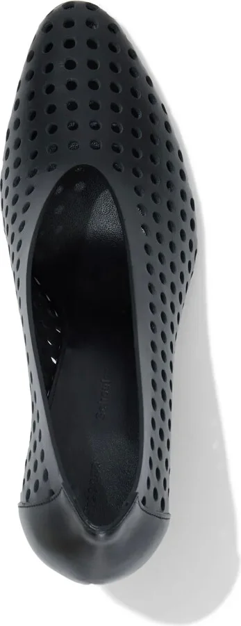 85mm Perforated Leather Pumps - Image 4