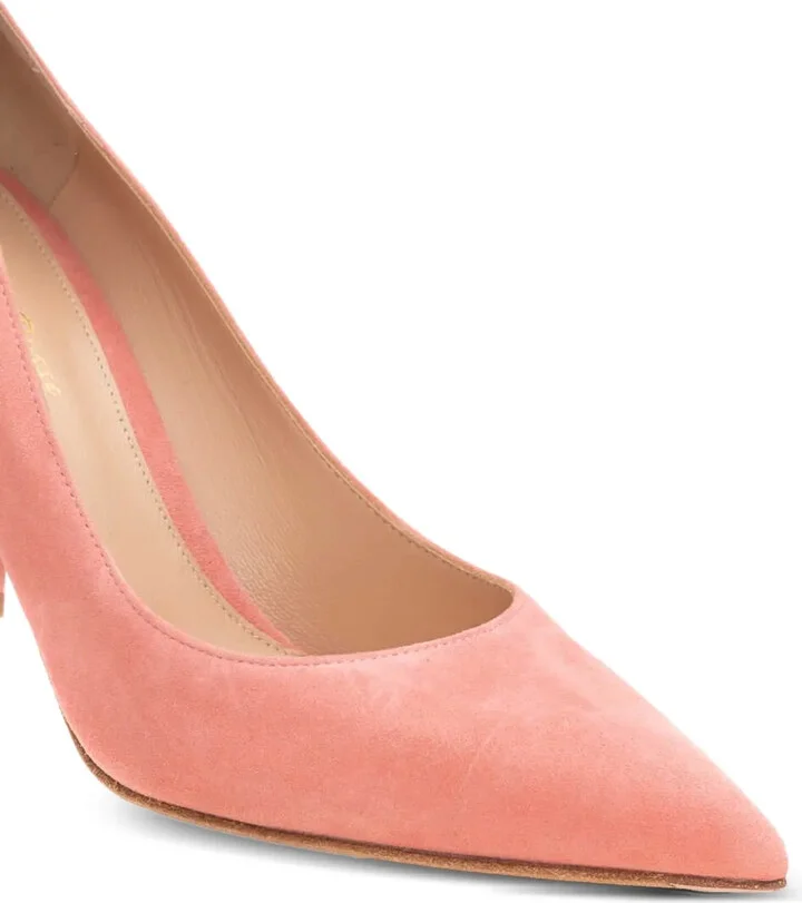 85mm Piper suede block-heel pumps - Image 3